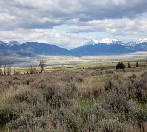 Lone Peak, Fan Mountain, and Ennis Lake